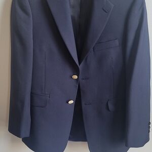Classic Navy Boy's Two-Button Blazer